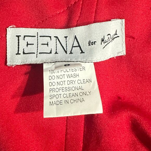 Mac Duggal Bustier Gown Women's 8 Red Strapless Sweetheart Maxi Pooled Train - Picture 8 of 13